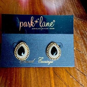 Park Lane Bellini Earrings - Black and Gold Teardrop Earrings